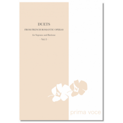 Partition DUETS FROM FRENCH ROMANTIC OPERAS : SOPRANO & BARITONE