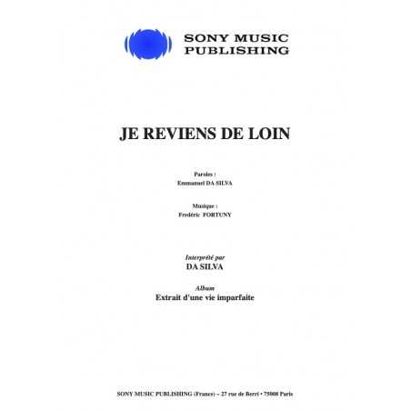 JE REVIENS DE LOIN
