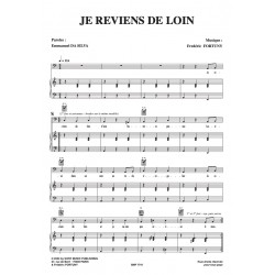 Sheet music JE REVIENS DE LOIN Da Silva