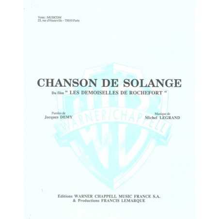 CHANSON DE SOLANGE