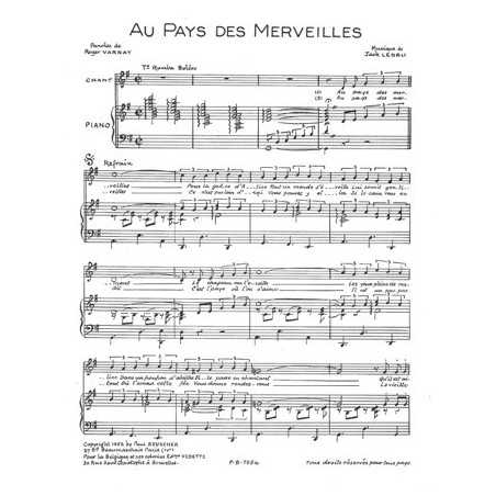 AU PAYS DES MERVEILLES