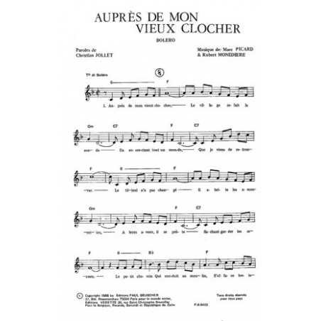AUPRES DE MON VIEUX CLOCHER