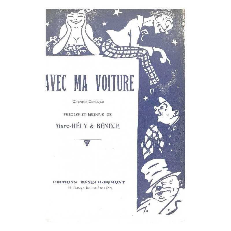 Partition AVEC MA VOITURE BÉNECH & DUMONT