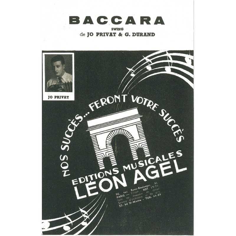 Partition BACCARA Jo PRIVAT