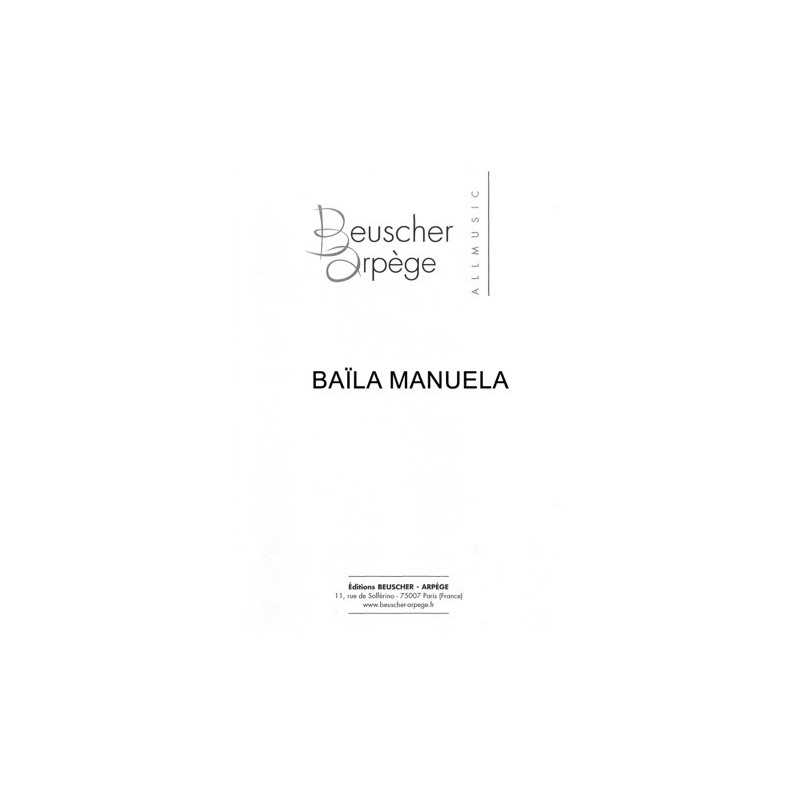 Partition BAILA MANUELA (DANSE MANUELA) Maria VELDI
