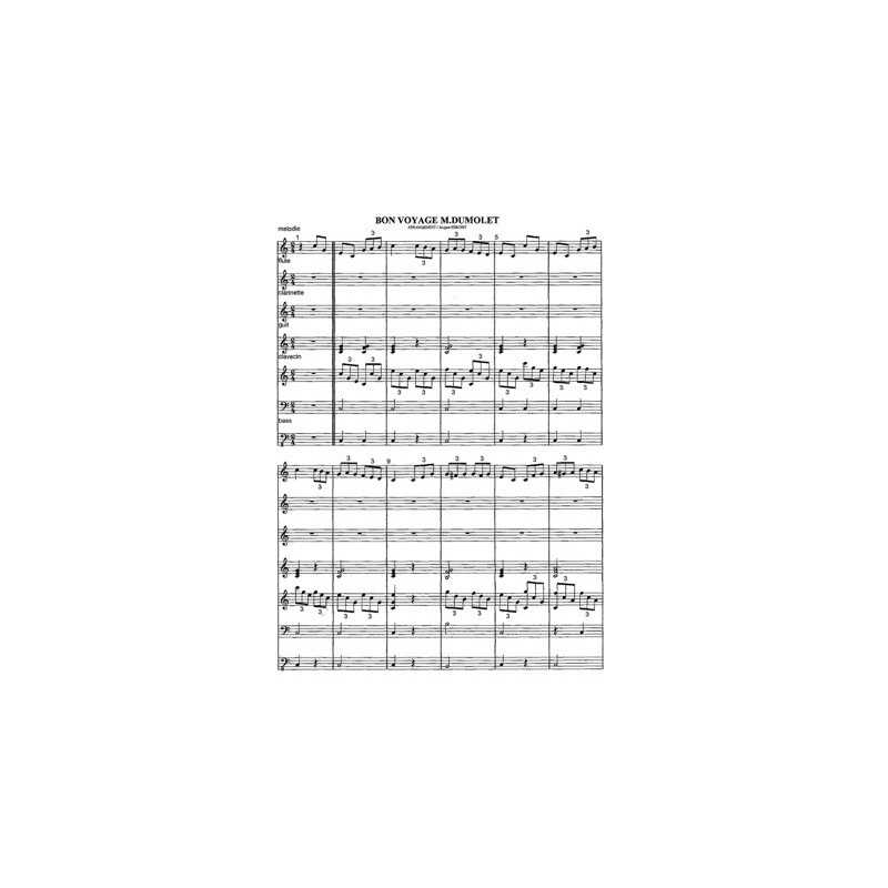 Partition BON VOYAGE M. DUMOLET (BON VOYAGE M. DUMOLLET) Jacques FERCHIT