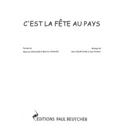 Partition C'EST LA FETE AU PAYS Maurice CHEVALIER