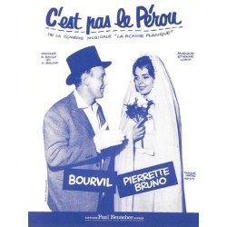 Partition C'EST PAS LE PEROU BOURVIL