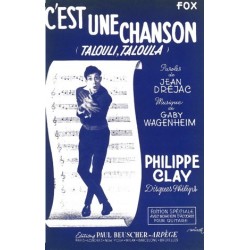 Partition C'EST UNE CHANSON (TALOULI