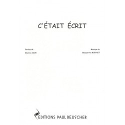 Partition C'ETAIT ECRIT Marguerite MONNOT