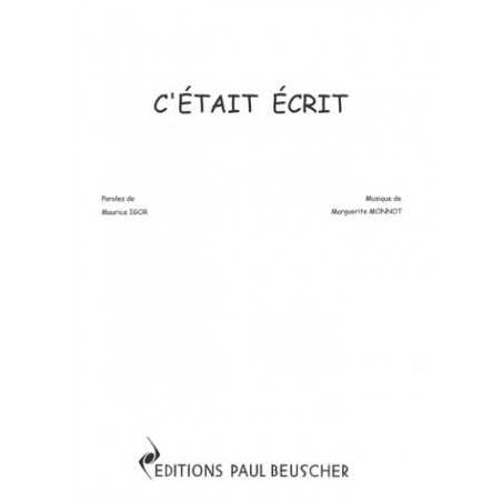 C'ETAIT ECRIT