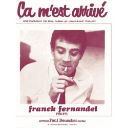 Partition CA M'EST ARRIVE Franck FERNANDEL