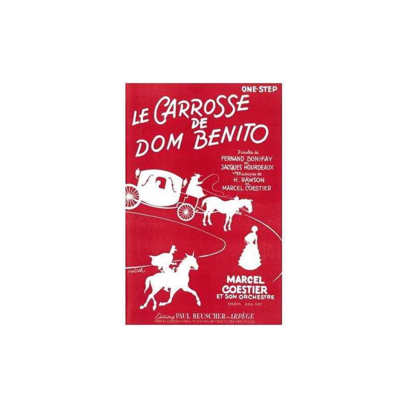 Partition CAROSSE DE DOM BENITO Marcel COESTIER