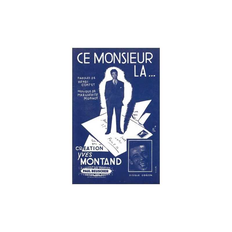 Partition CE MONSIEUR LA… Yves MONTAND