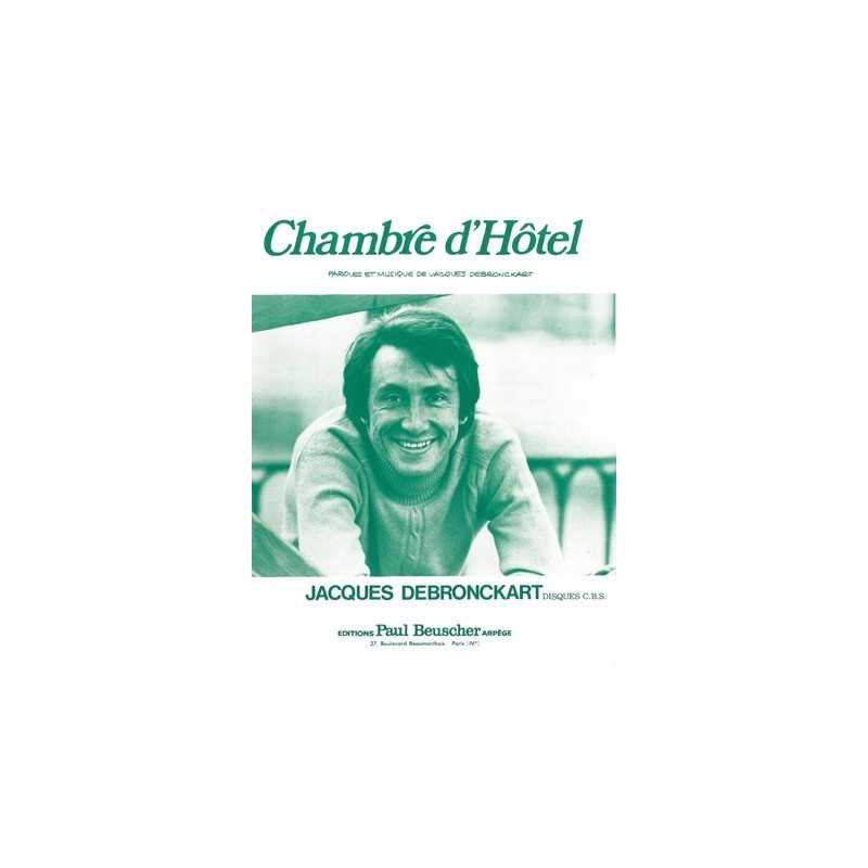 Partition CHAMBRE D'HOTEL Jacques DEBRONCKART