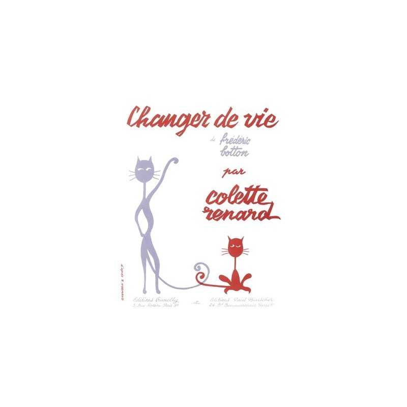 Partition CHANGER DE VIE Colette RENARD