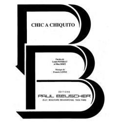 Partition CHIC A CHIQUITO Georges GUETARY