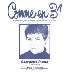 Partition COMME EN 31 Georgette PLANA