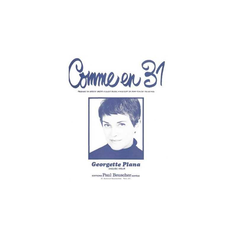 Partition COMME EN 31 Georgette PLANA