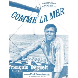 Partition COMME LA MER François DEGUELT
