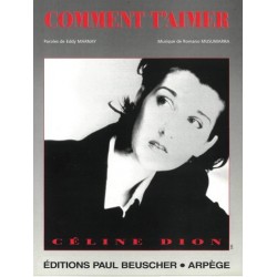 Partition COMMENT T'AIMER Céline DION