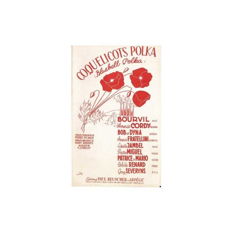 Partition COQUELICOTS POLKA (BLUEBELL POLKA) BOURVIL