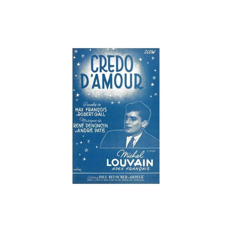 Partition CREDO D'AMOUR Michel LOUVAIN