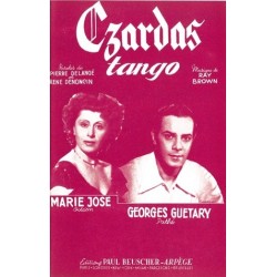 Partition CZARDAS-TANGO Marie JOSE