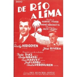 Partition DE RIO A LIMA Rudy HIRIGOYEN