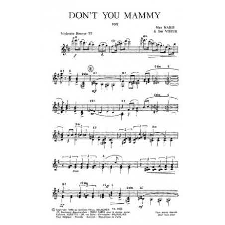 DON'T YOU MAMMY