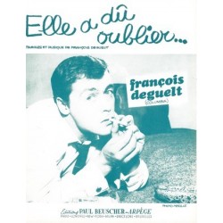 Partition ELLE A DU OUBLIER François DEGUELT