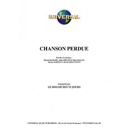CHANSON PERDUE