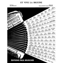 Partition ET VIVE LA BIGUINE Marc PROVANCE