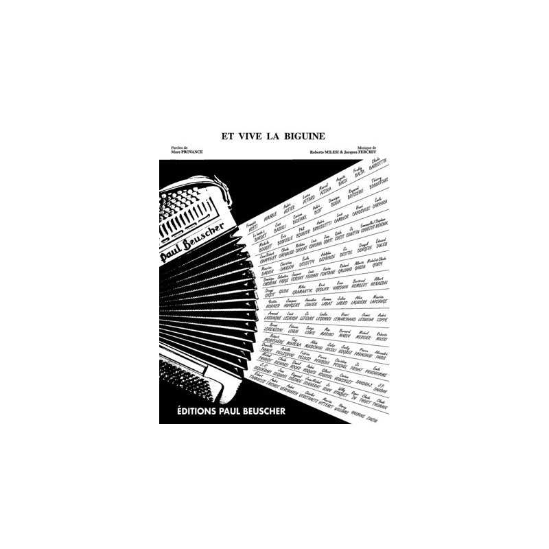 Partition ET VIVE LA BIGUINE Marc PROVANCE