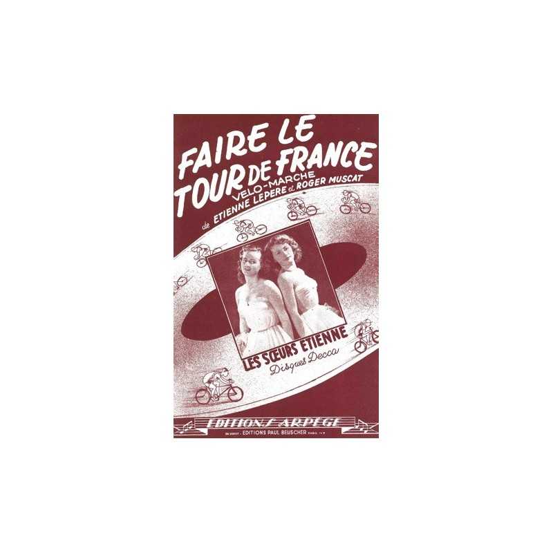 Partition FAIRE LE TOUR DE FRANCE LES SŒURS ETIENNE