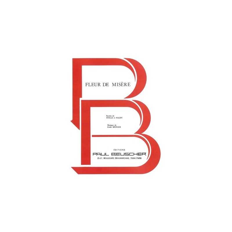 Partition FLEUR DE MISERE Berthe SYLVA