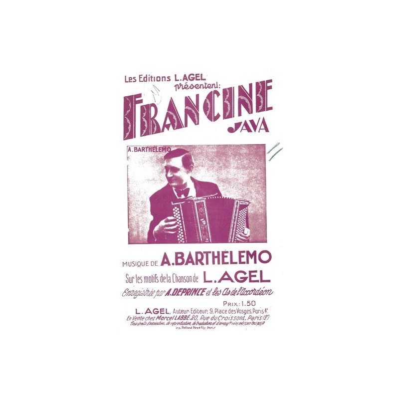 Partition FRANCINE Léon AGEL