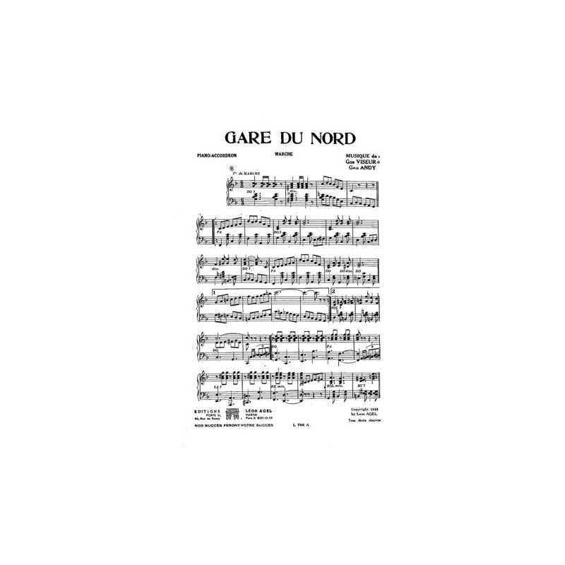 Partition GARE DU NORD Gus VISEUR