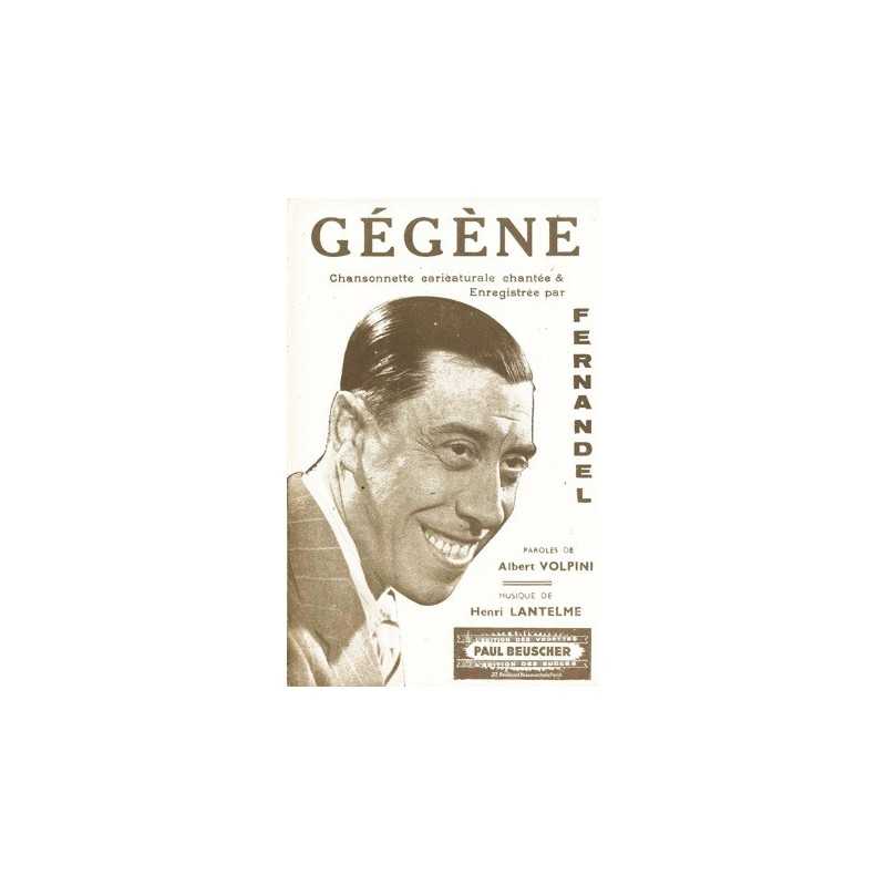 Partition GEGENE FERNANDEL