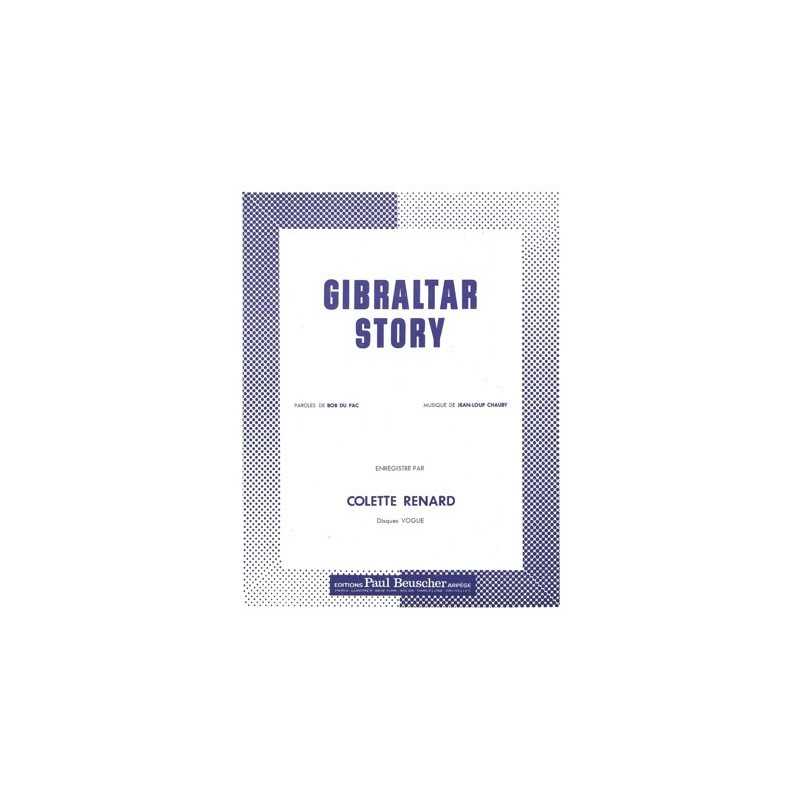 Partition GIBRALTAR STORY Colette RENARD