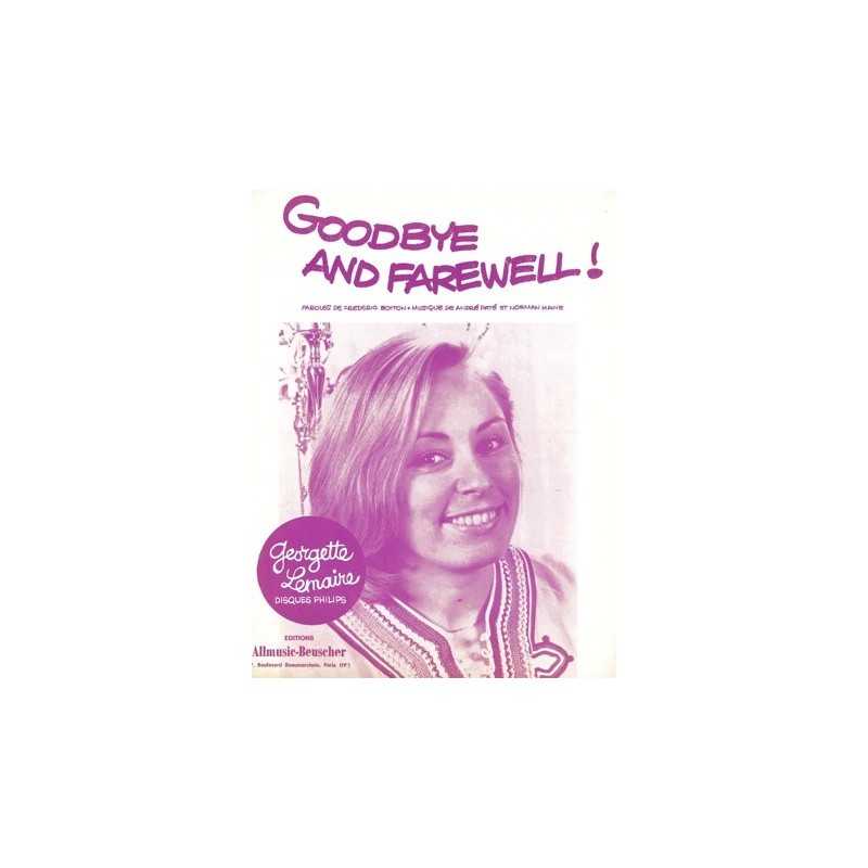 Partition GOODBYE AND FAREWELL ! Georgette LEMAIRE