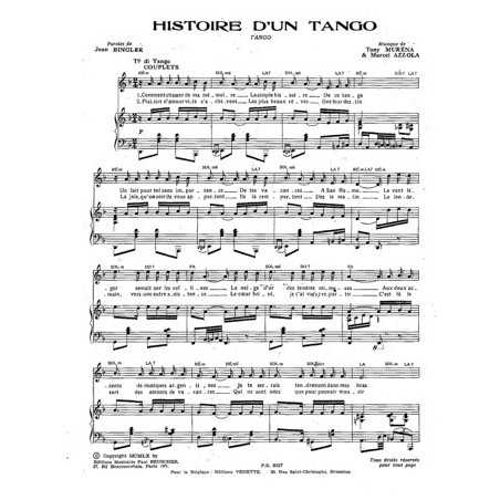 HISTOIRE D'UN TANGO