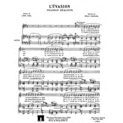 Partition L'EVASION (CHANSON REALISTE) Emile CARRARA