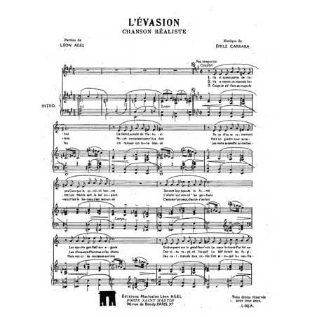 L'EVASION (CHANSON REALISTE)