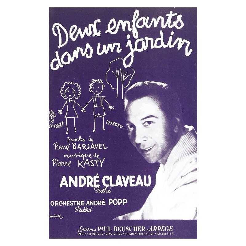 Partition DEUX ENFANTS dans un jardin