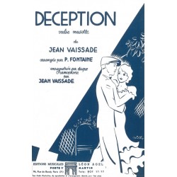 sheetmusic DECEPTION Jean VAISSADE