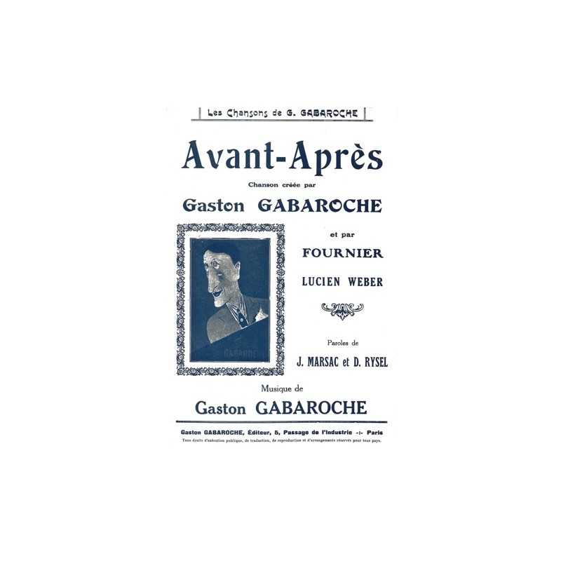 Partition AVANT-APRES Gaston GABAROCHE