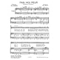 Partition FAIS MOI PEUR FERNANDEL