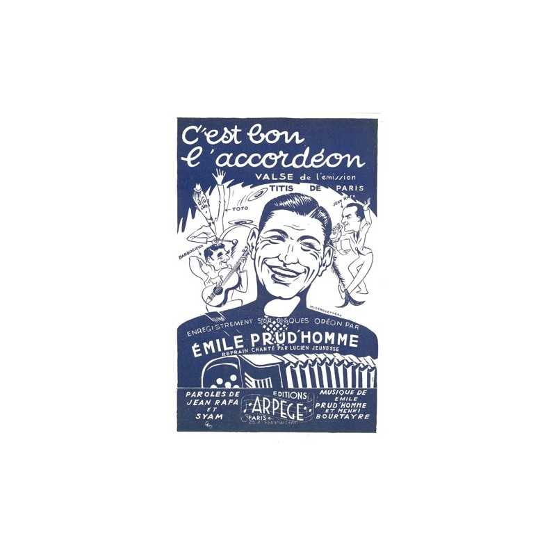 Sheet music C'EST BON L'ACCORDÉON Emile PRUD'HOMME PDF