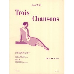 3 chansons de Kurt Weill pour Piano et voix